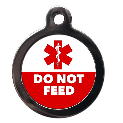 Do Not Feed Medical Dog ID Tag